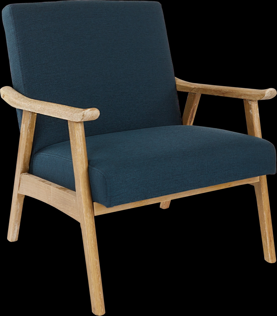 Sarapan I Dark Blue Accent Chair - Thumbnail - Image 1