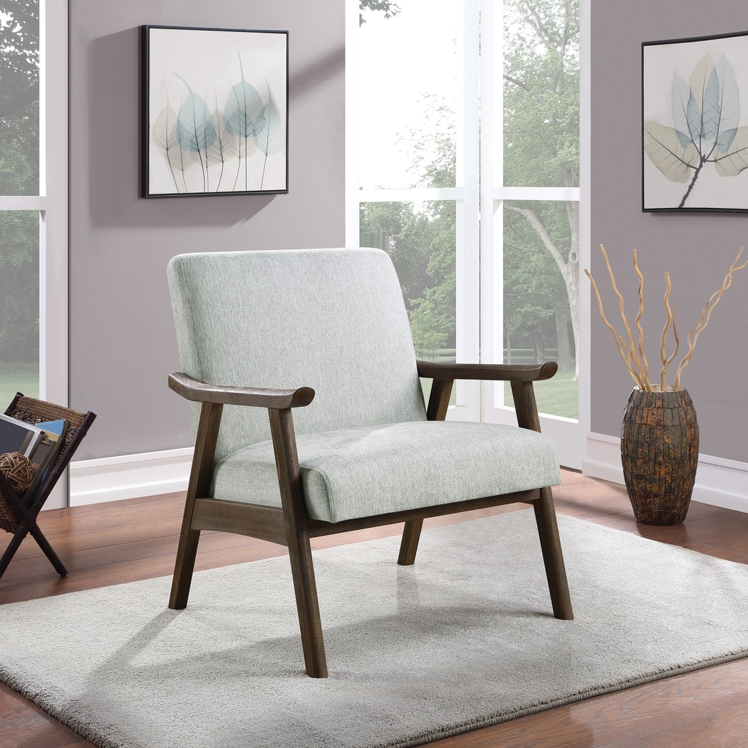 Sarapan II Gray Accent Chair - Thumbnail - Image 2