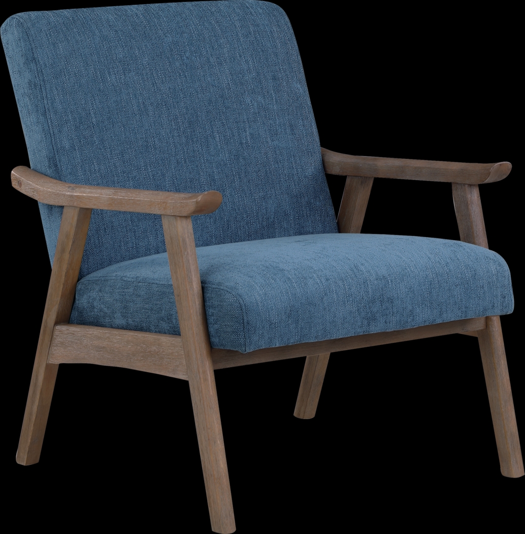 Sarapan II Navy Accent Chair - Thumbnail - Image 1