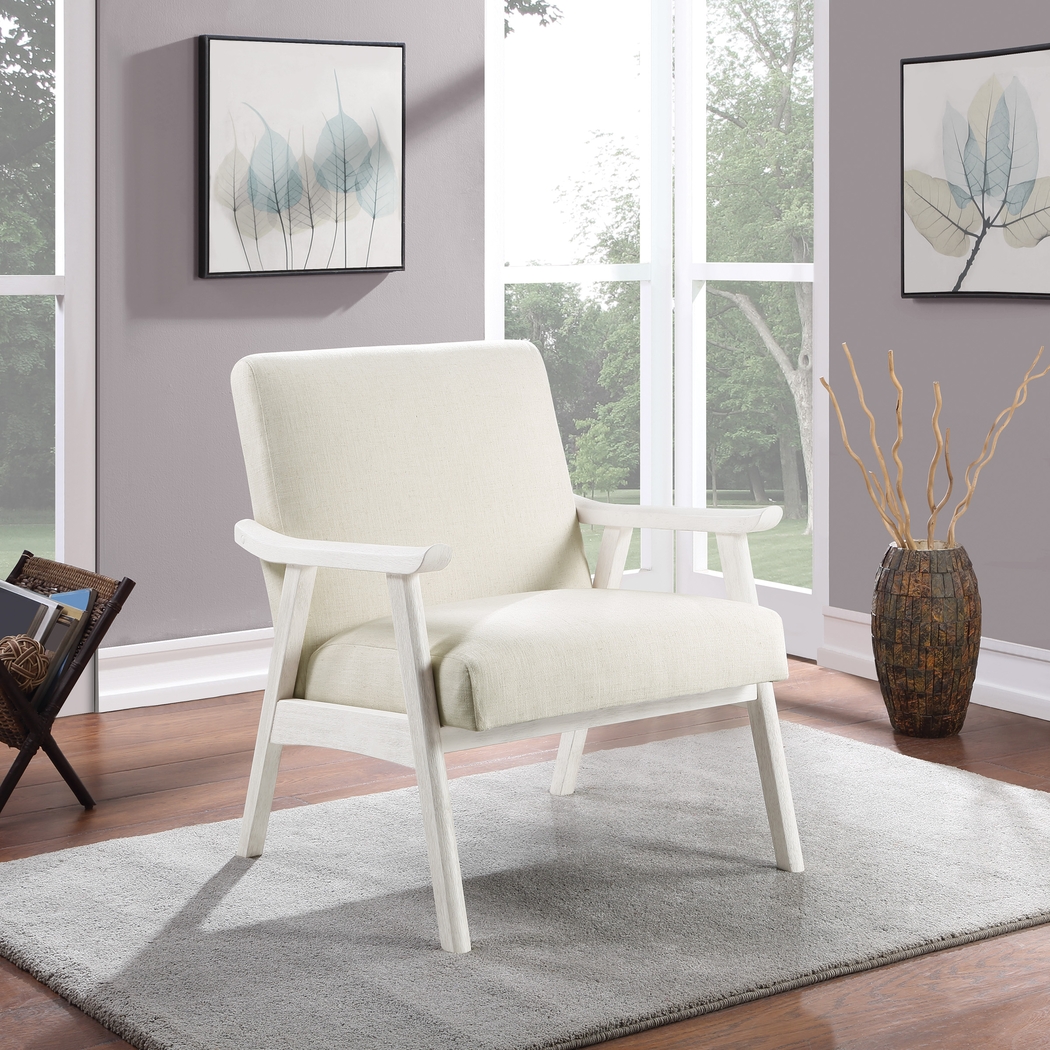 Sarapan IV Cream Accent Chair - Thumbnail - Image 2