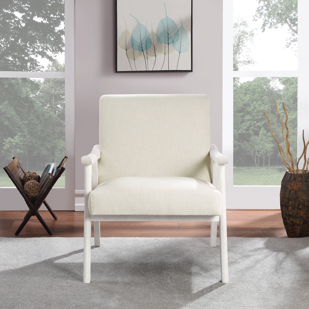 Sarapan IV Cream Accent Chair - Thumbnail - Image 3