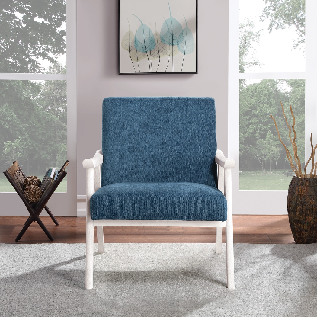 Sarapan IV Navy Accent Chair - Thumbnail - Image 4