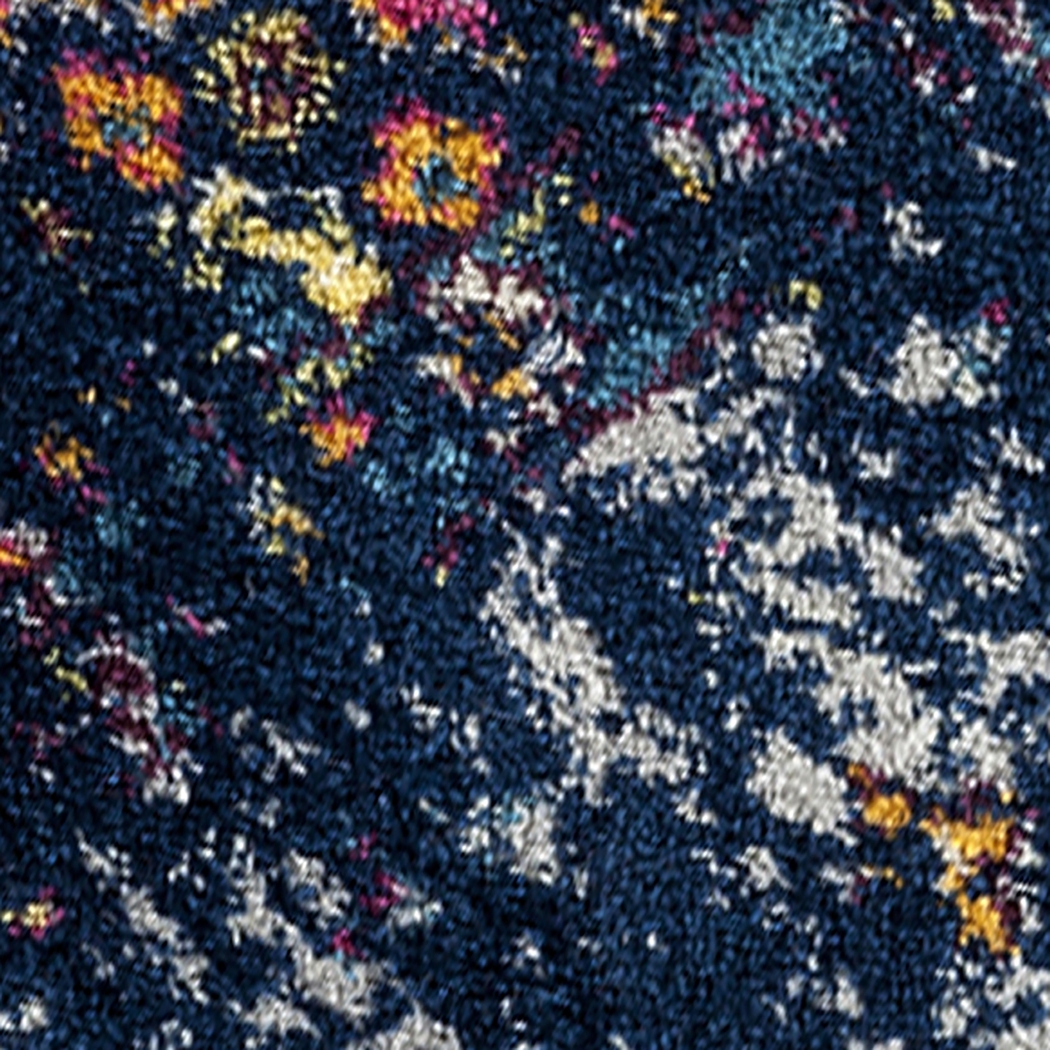 Sarcel Navy/Orange 5'3 x 7'6 Rug - Thumbnail - Image 5