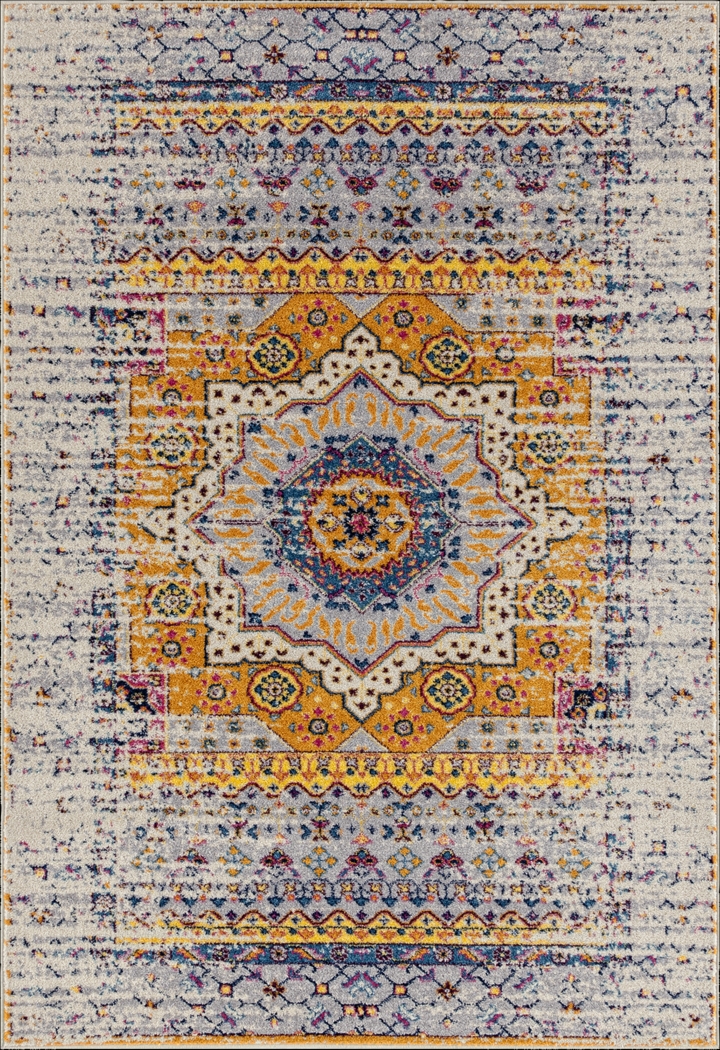 Sarcel Orange/Ivory 5'3 x 7'6 Rug - Thumbnail - Image 1