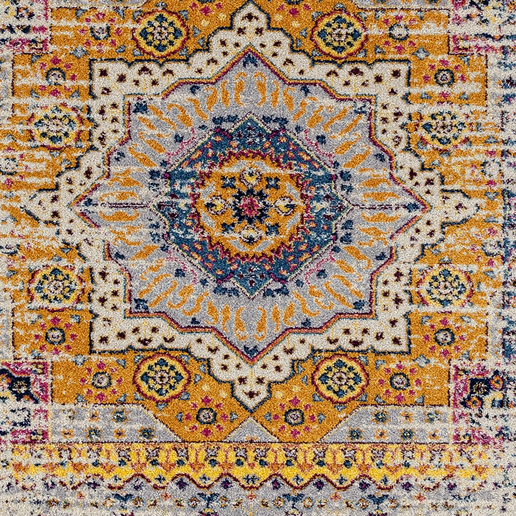 Sarcel Orange/Ivory 7'6 x 9'6 Rug - Thumbnail - Image 3