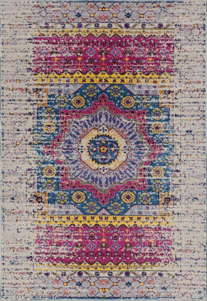Sarcel Pink/Ivory 5'3 x 7'6 Rug - Thumbnail - Image 1
