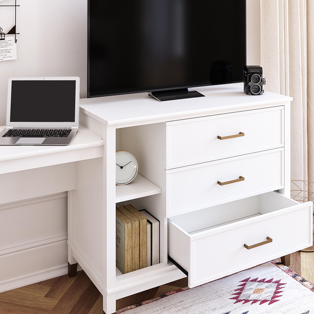 Sarcoxie White Storage Desk - Thumbnail - Image 4