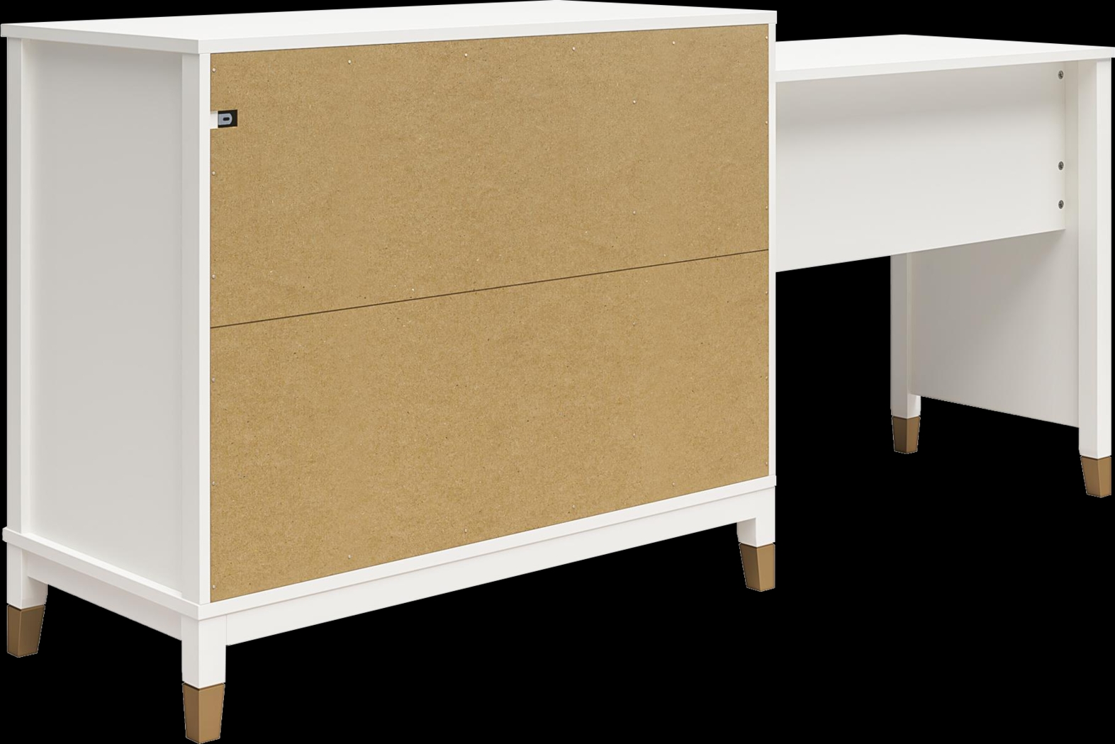 Sarcoxie White Storage Desk - Thumbnail - Image 7