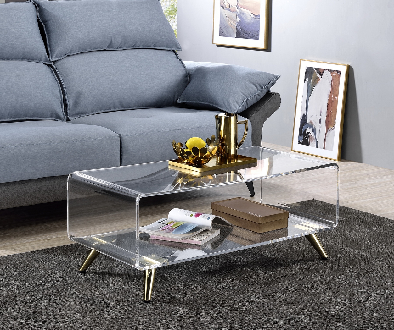 Sareas Clear Cocktail Table - Thumbnail - Image 3