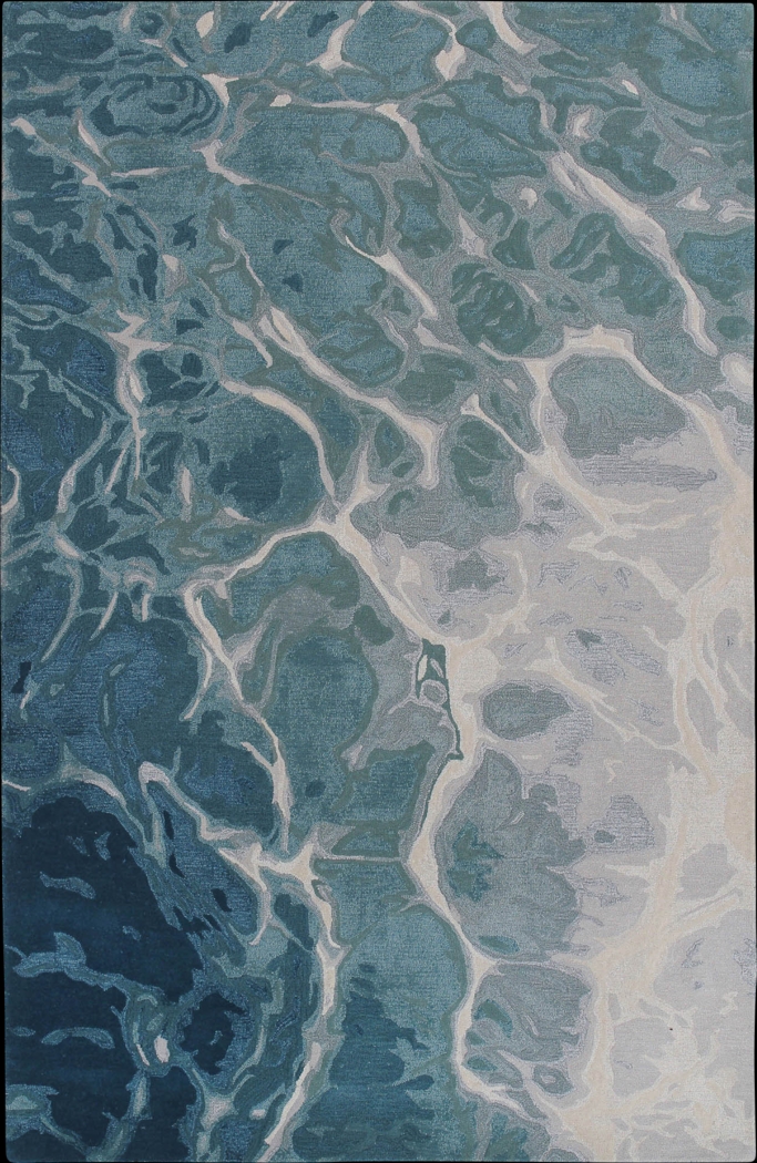 Sarhana Blue 7'6 x 9'6 Rug - Thumbnail - Image 1