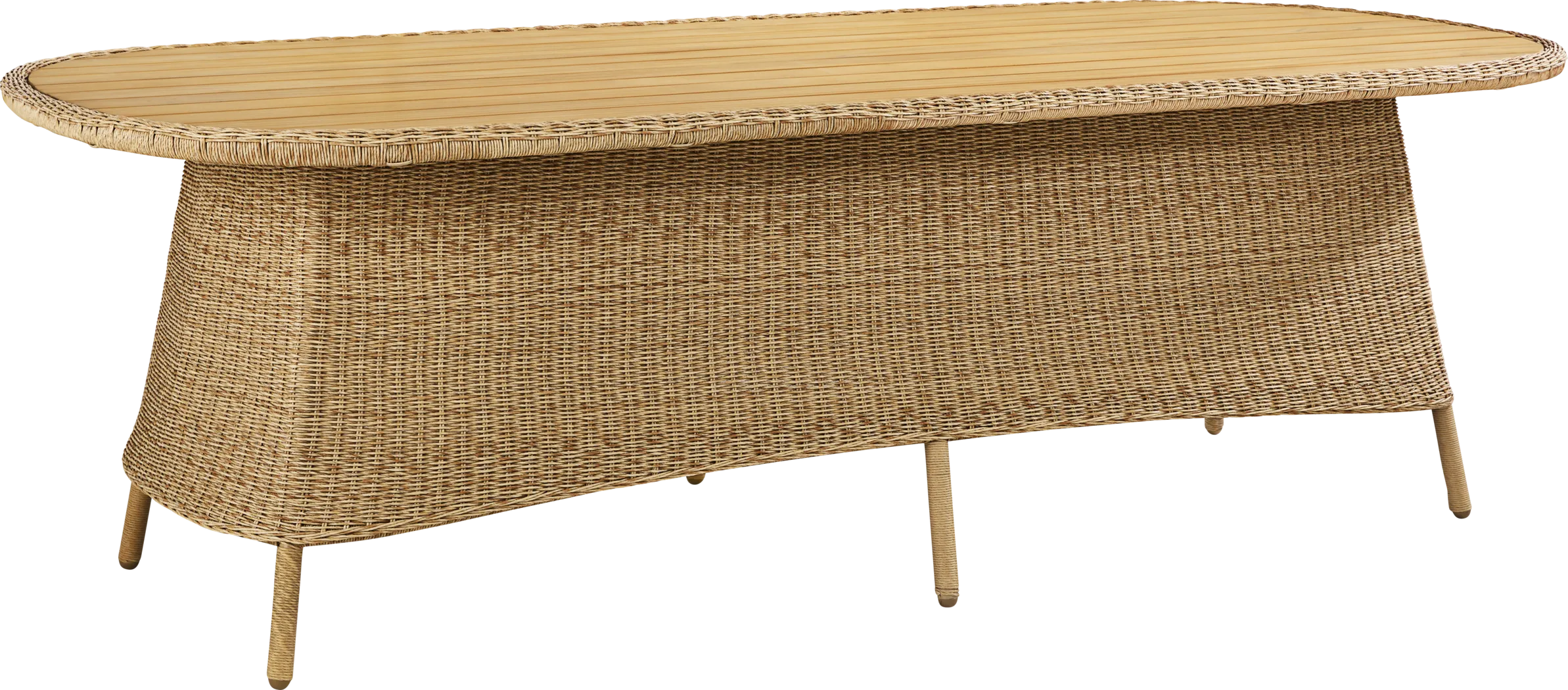 Sarina Bay Natural 95 in. Outdoor Dining Table - Thumbnail - Image 1