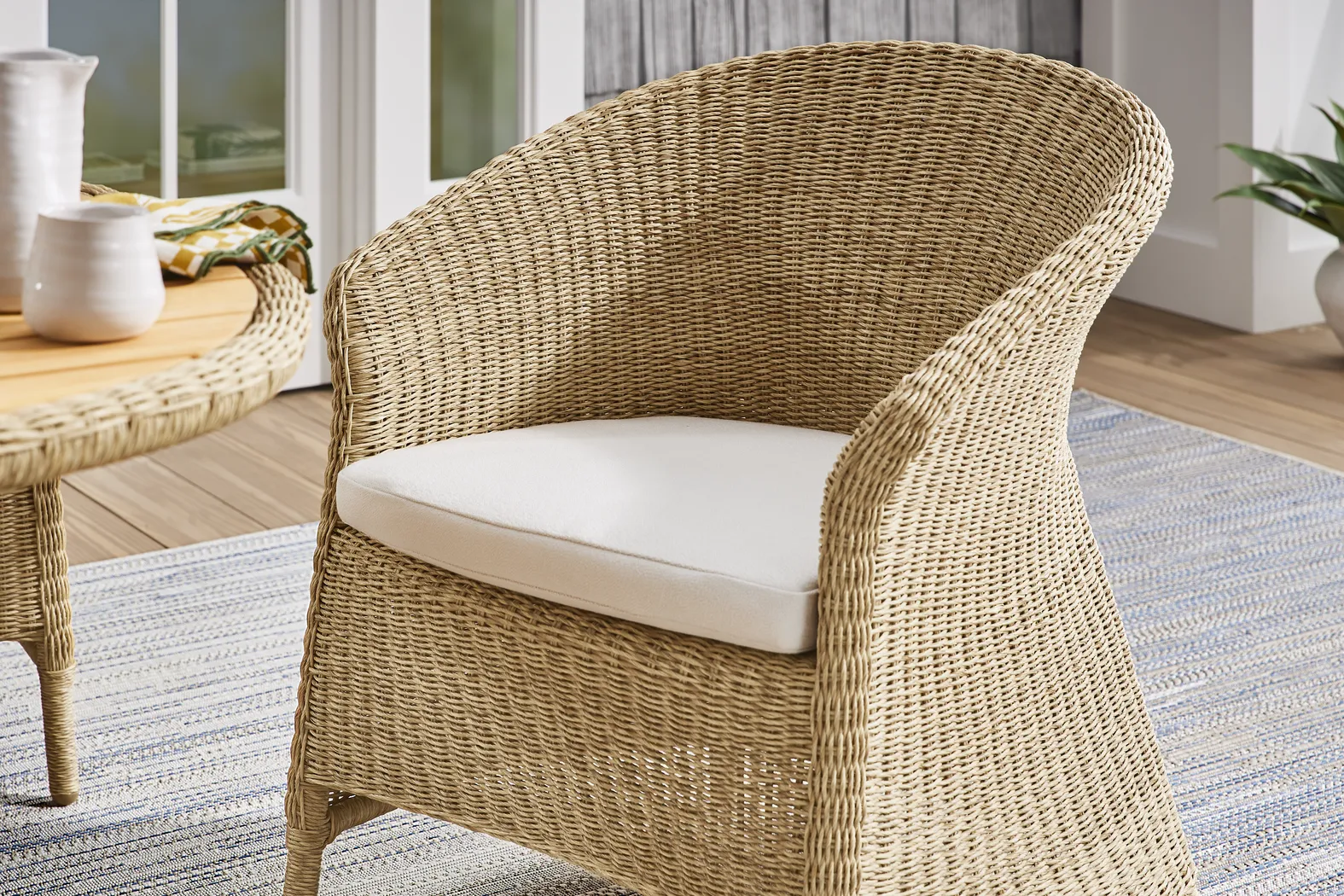 Sarina Bay Natural 5 Pc Outdoor Dining Set - Thumbnail - Image 6