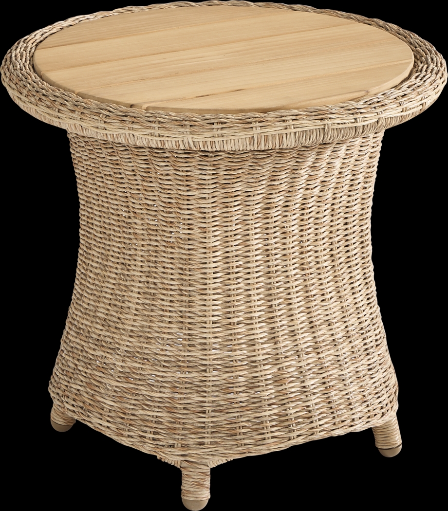 Sarina Bay Natural Outdoor End Table - Thumbnail - Image 1