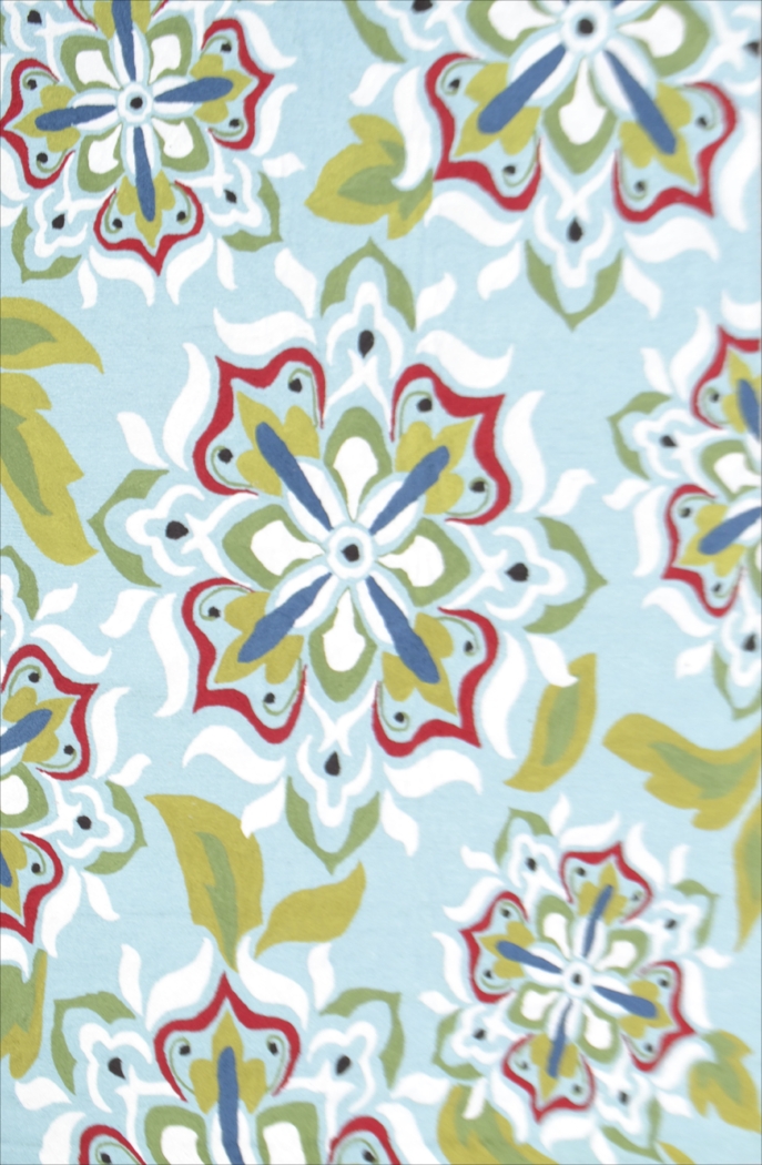 Sarmur Light Blue 5' x 8' Indoor/Outdoor Rug - Thumbnail - Image 1