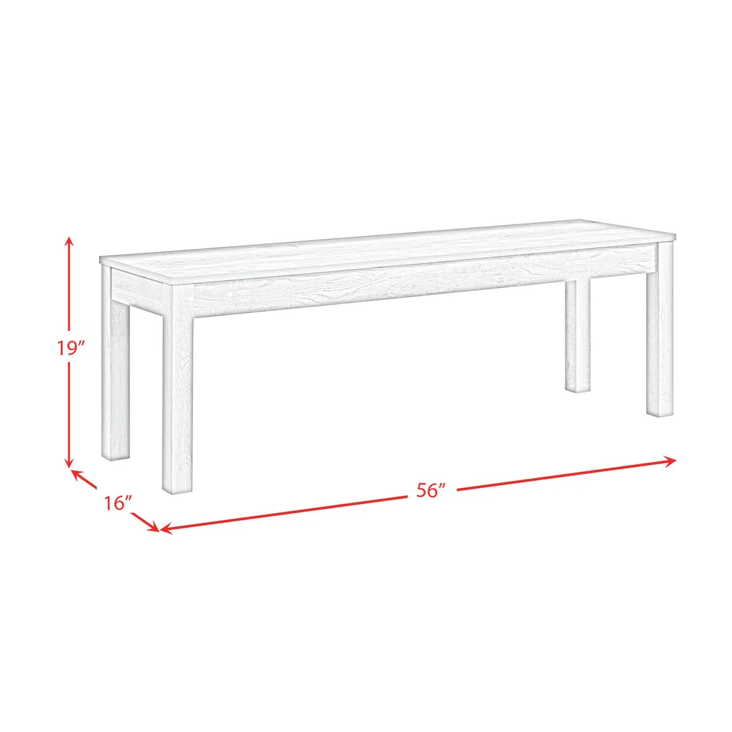 Saro White Bench - Thumbnail - Image 3