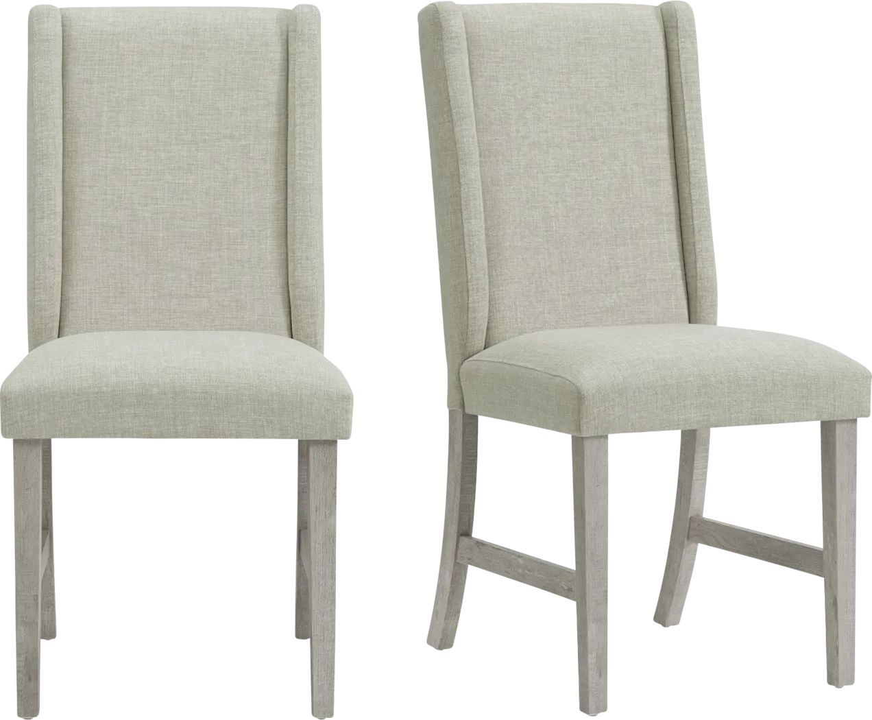 Saro White Side Chair, Set of 2 - Thumbnail - Image 5
