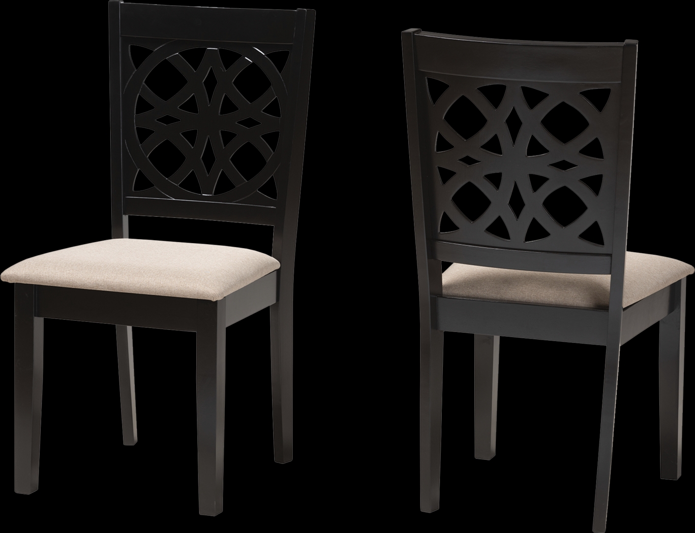 Sarria Brown Dining Chair, Set of 2 - Thumbnail - Image 1