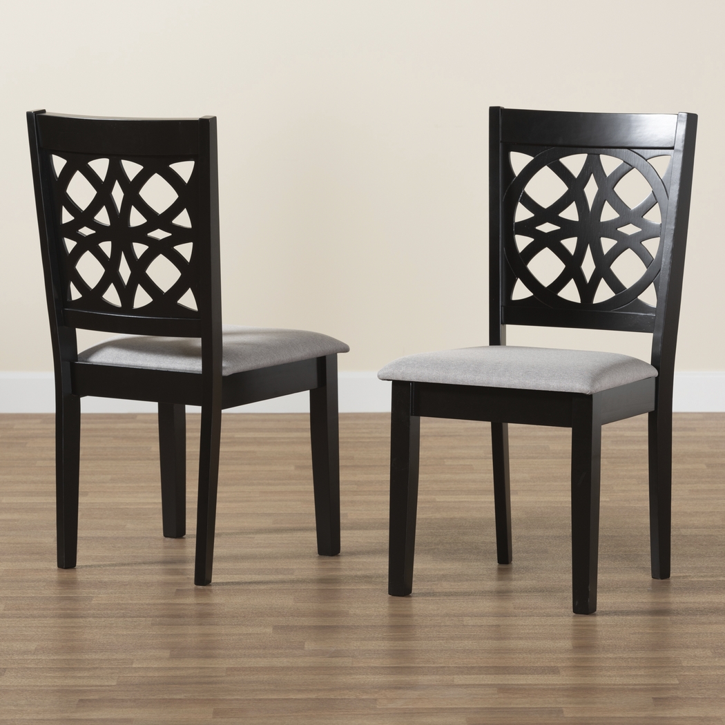 Sarria Dark Brown Dining Chair, Set of 2 - Thumbnail - Image 3