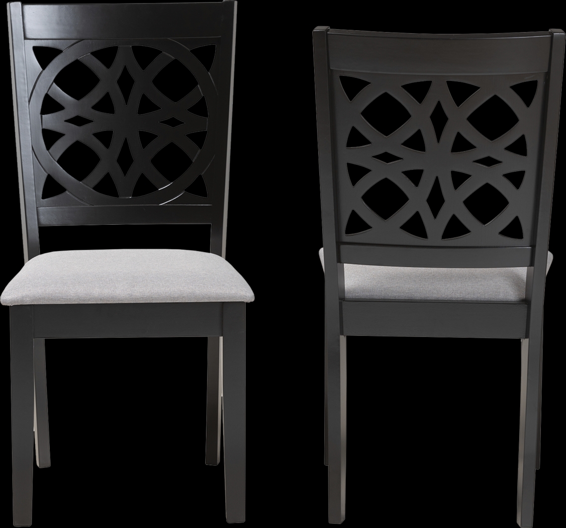 Sarria Dark Brown Dining Chair, Set of 2 - Thumbnail - Image 4