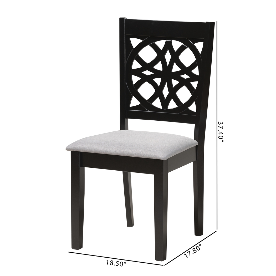 Sarria Dark Brown Dining Chair, Set of 2 - Thumbnail - Image 9