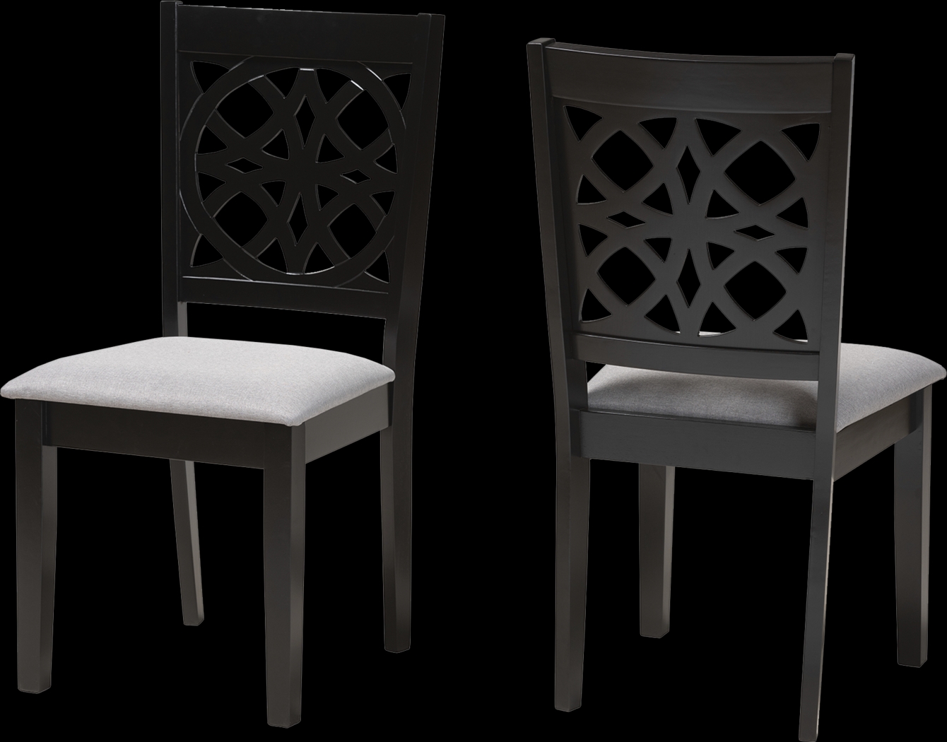 Sarria Dark Brown Dining Chair, Set of 2 - Thumbnail - Image 1