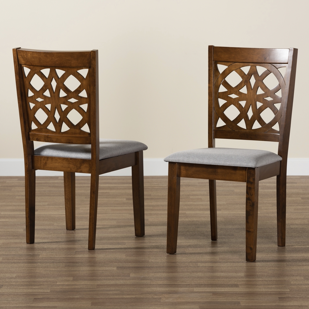 Sarria Walnut Brown Dining Chair, Set of 2 - Thumbnail - Image 3