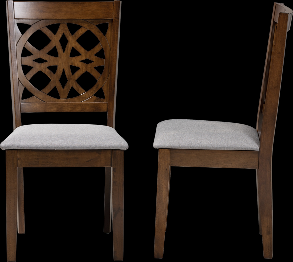 Sarria Walnut Brown Dining Chair, Set of 2 - Thumbnail - Image 5