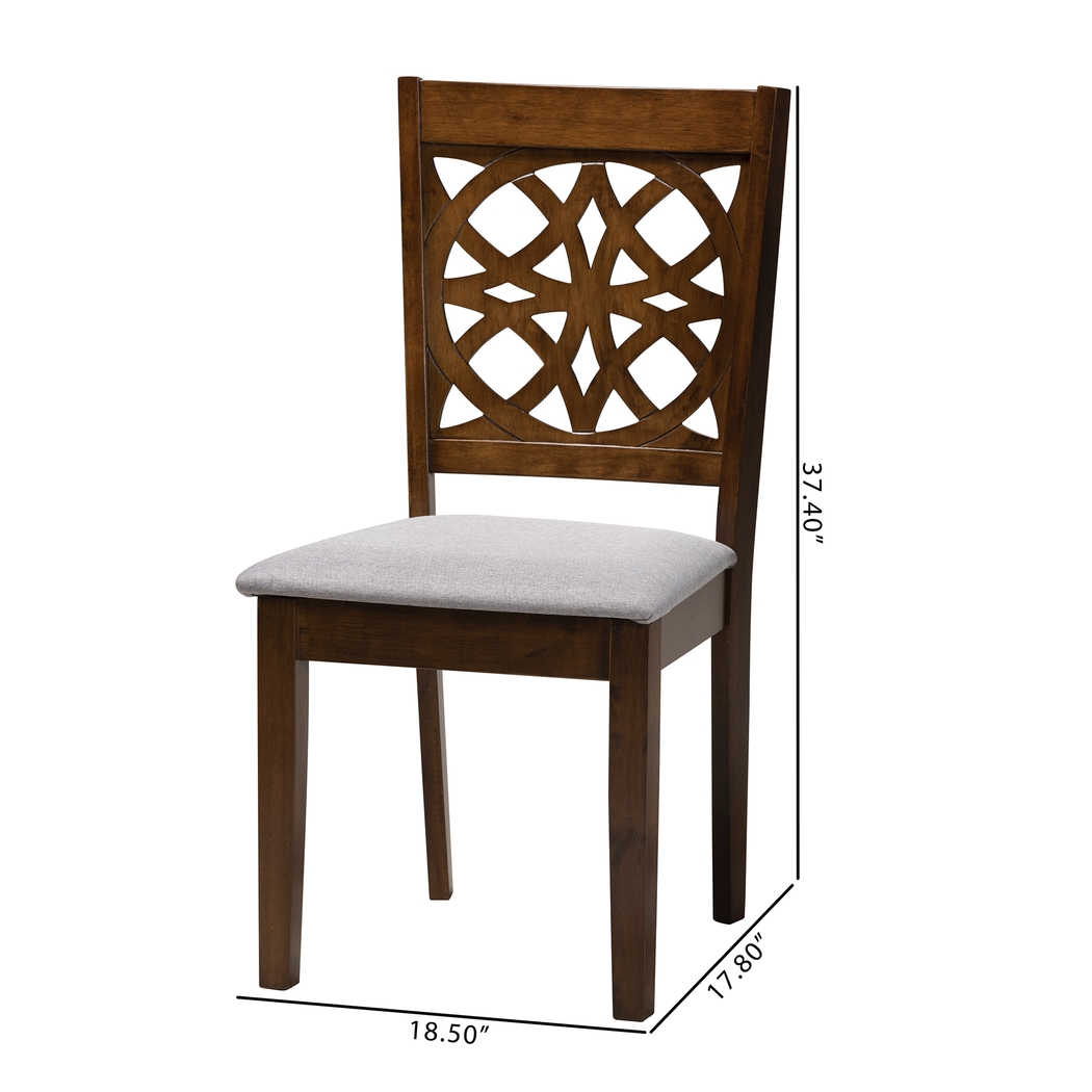 Sarria Walnut Brown Dining Chair, Set of 2 - Thumbnail - Image 9