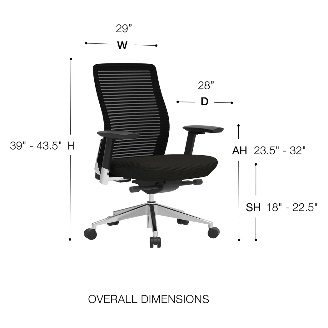 Sasira Black Office Chair - Image 6