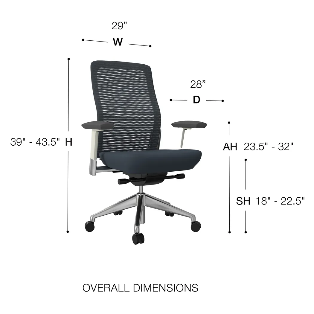 Sasira Gray/White Office Chair - Image 6
