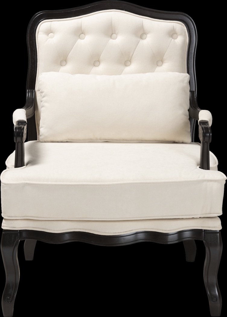 Sassaquin Cream Accent Chair - Thumbnail - Image 4