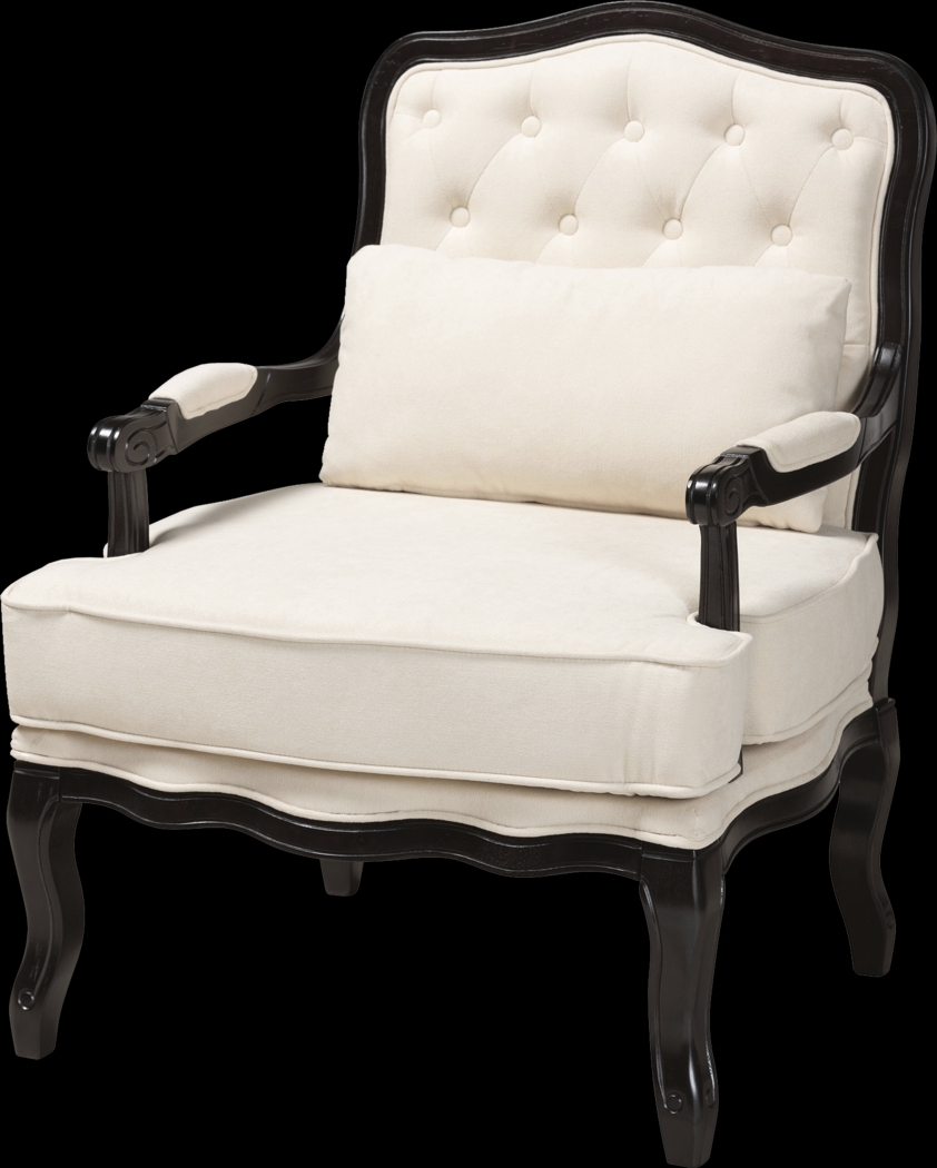 Sassaquin Cream Accent Chair - Thumbnail - Image 1