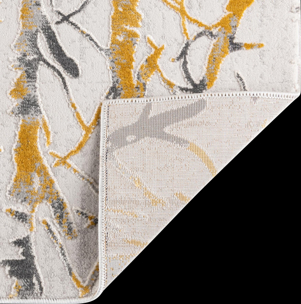 Sasuka Yellow 6'1 x 9' Rug - Thumbnail - Image 6
