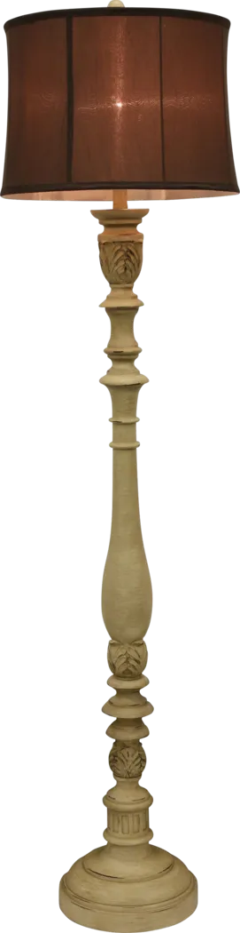 Satterfield Ivory Floor Lamp - Thumbnail - Image 3