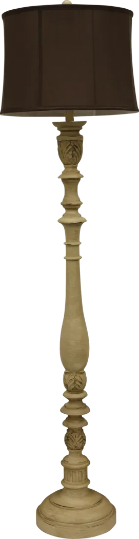 Satterfield Ivory Floor Lamp - Thumbnail - Image 1
