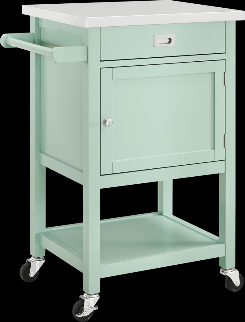 Sattler Light Green Kitchen Cart - Thumbnail - Image 1
