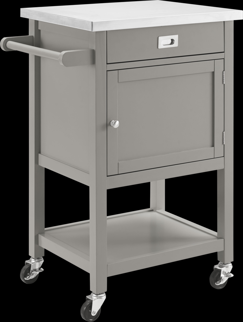 Sattler Small Gray Kitchen Cart - Thumbnail - Image 1
