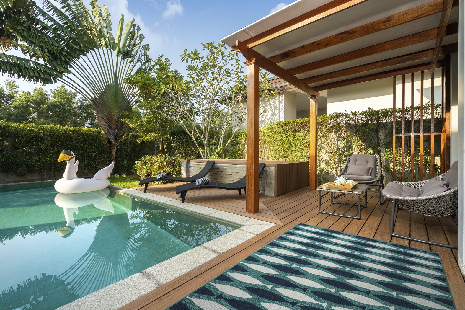 Sauhampton Blue 7'2 x 10'4 Rug - Thumbnail - Image 2