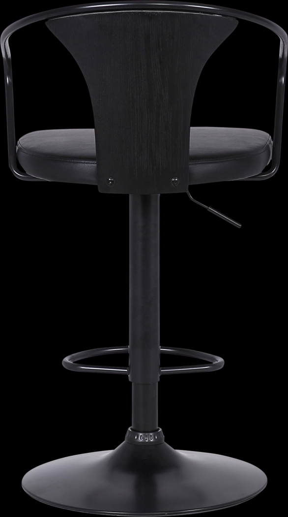 Saujour Black Swivel Barstool - Thumbnail - Image 6
