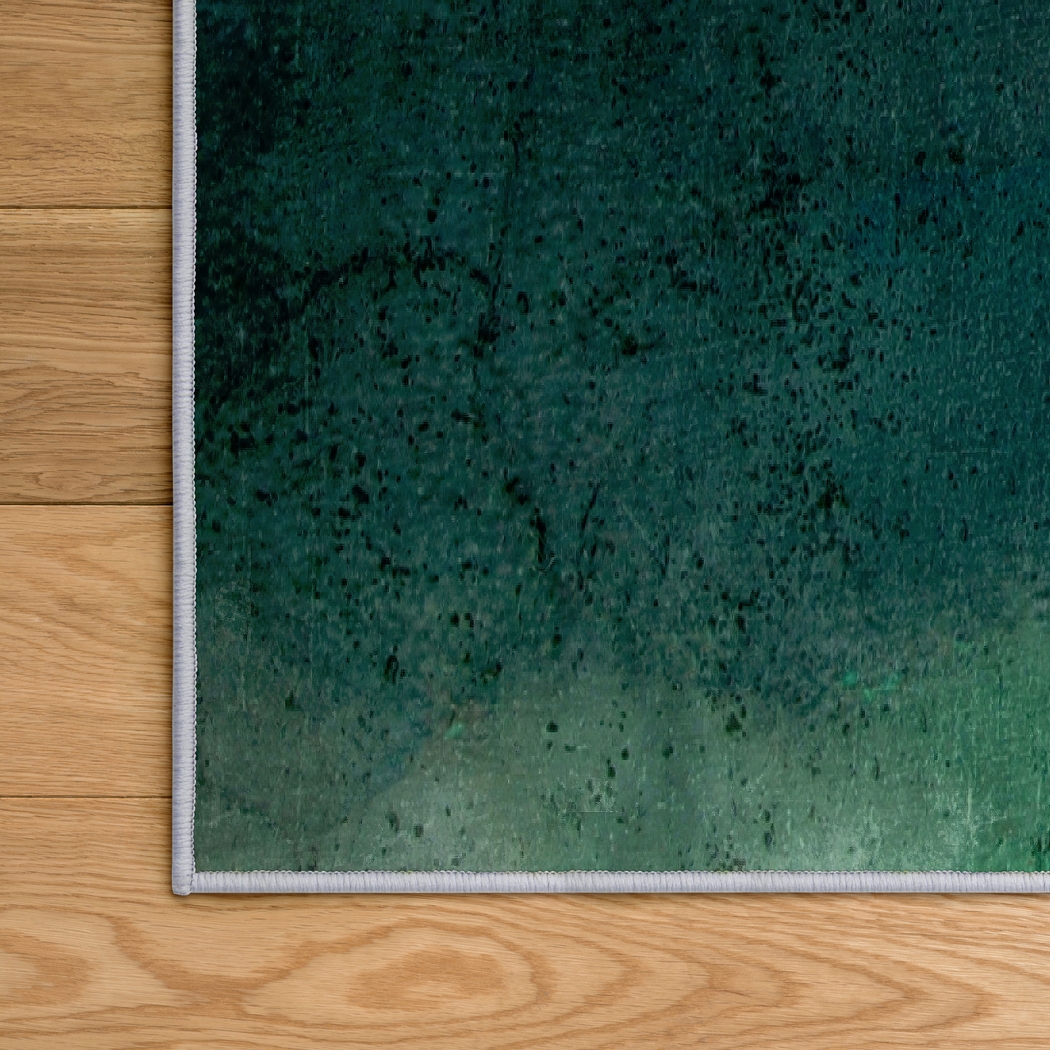 Saulieu Green 7'7 x 10'5 Rug - Thumbnail - Image 4