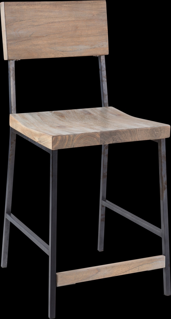 Saulsworth Gray Counter Height Stool - Thumbnail - Image 1