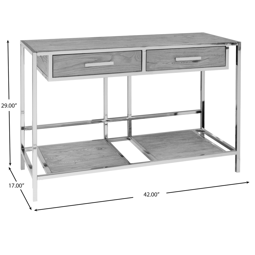 Saunderson Brown Console Table - Thumbnail - Image 4