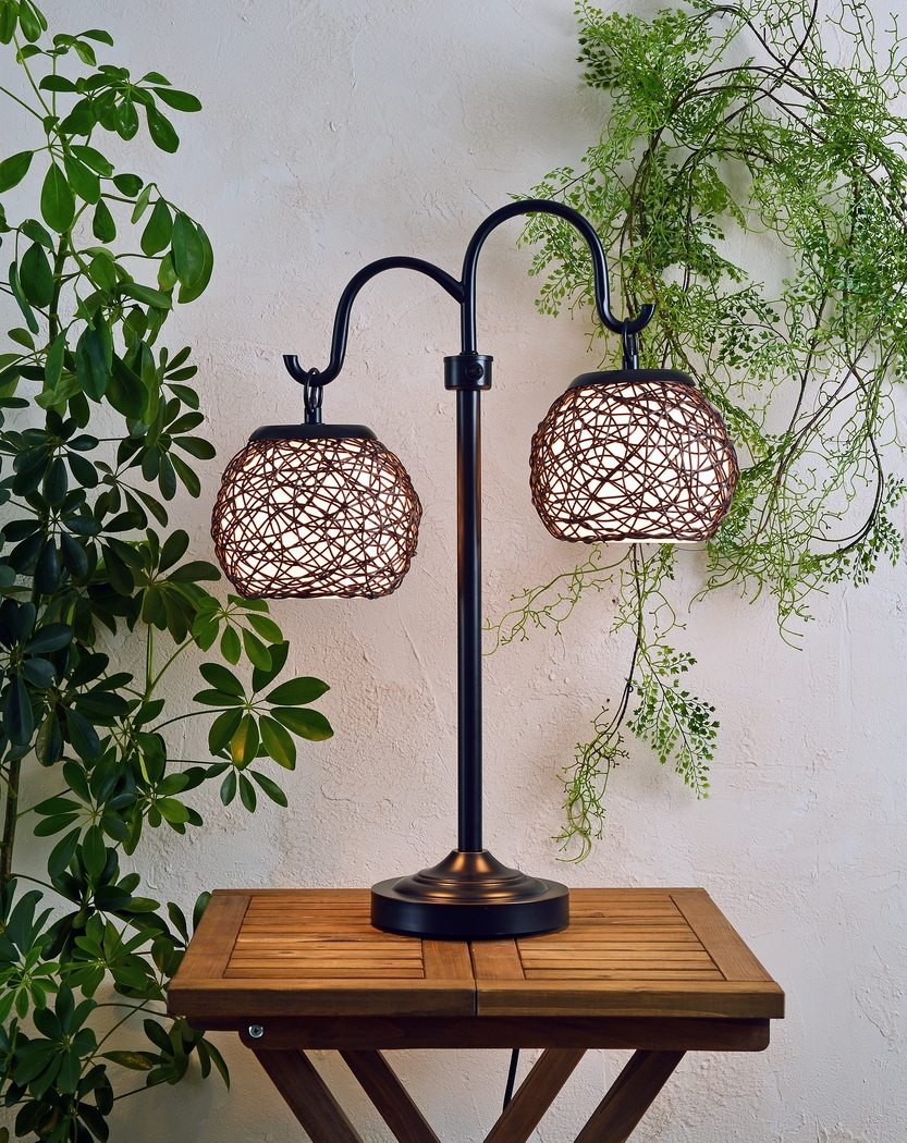 Sauratown Black Outdoor Table Lamp - Thumbnail - Image 3