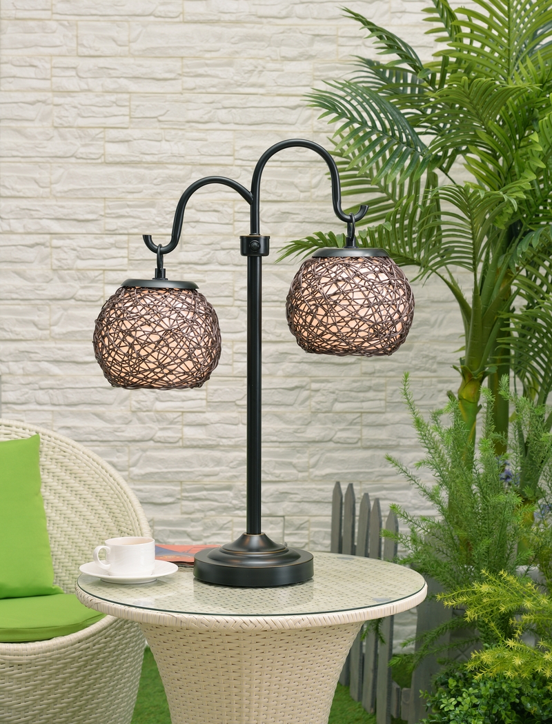 Sauratown Black Outdoor Table Lamp - Thumbnail - Image 4