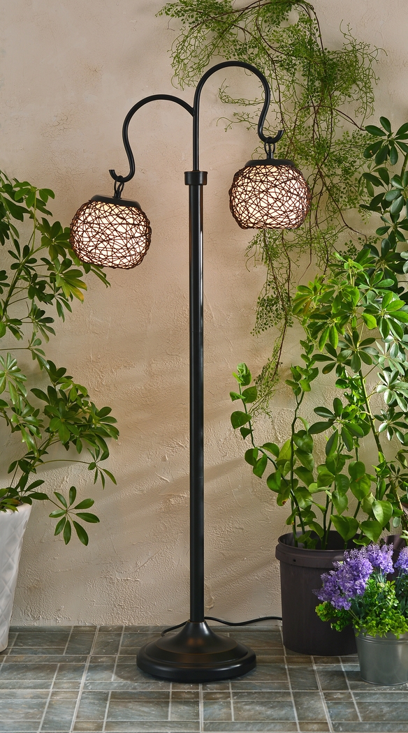 Sauratown Brown Outdoor Floor Lamp - Thumbnail - Image 3