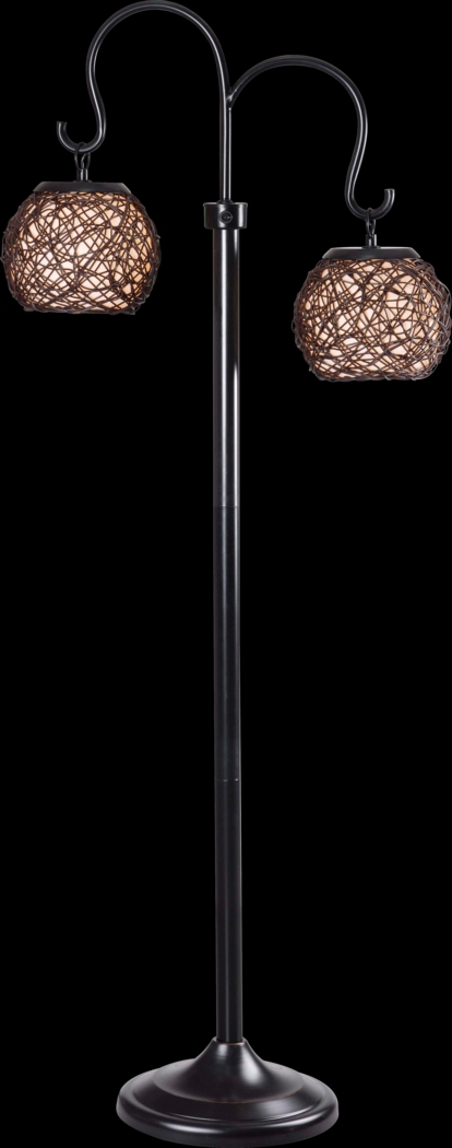 Sauratown Brown Outdoor Floor Lamp - Thumbnail - Image 1