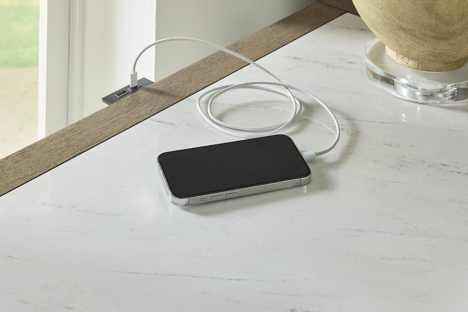 Sausalito Brown 1-Drawer Nightstand - Thumbnail - Image 3