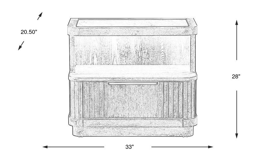 Dimension Image. Please refer to the Dimension Tab on this page for dimension details.