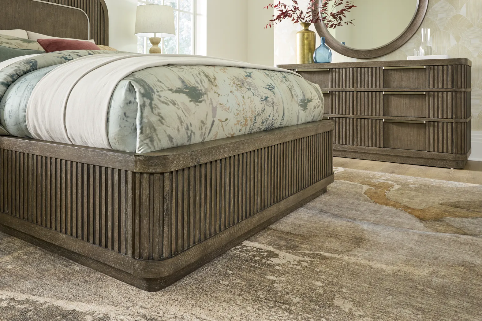 Sausalito Brown 5 Pc King Panel Bedroom - Thumbnail - Image 4