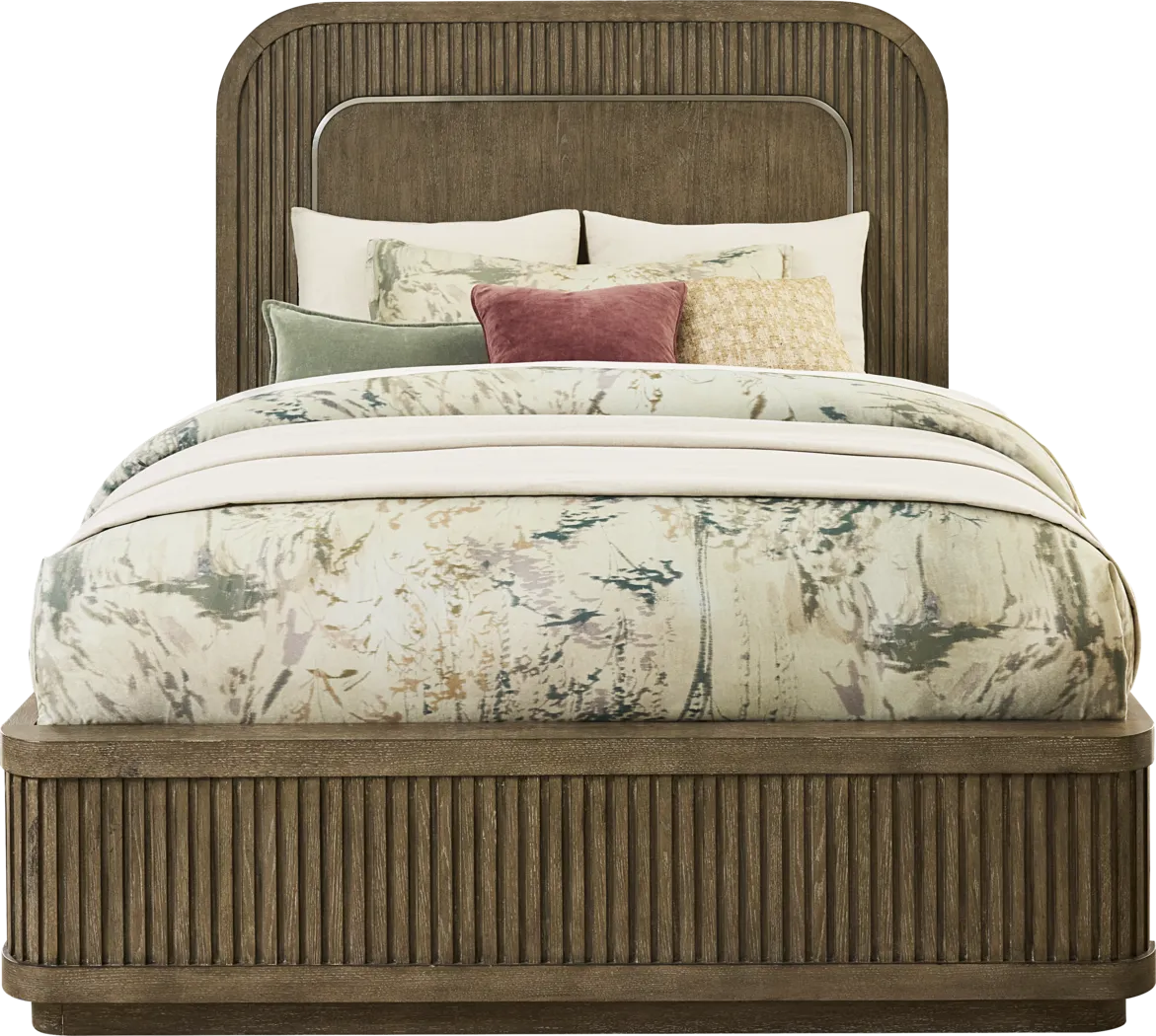 Sausalito Brown 5 Pc King Panel Bedroom - Thumbnail - Image 2